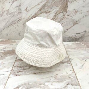 Liz Claiborne White Cotton Summer Bucket Hat $25